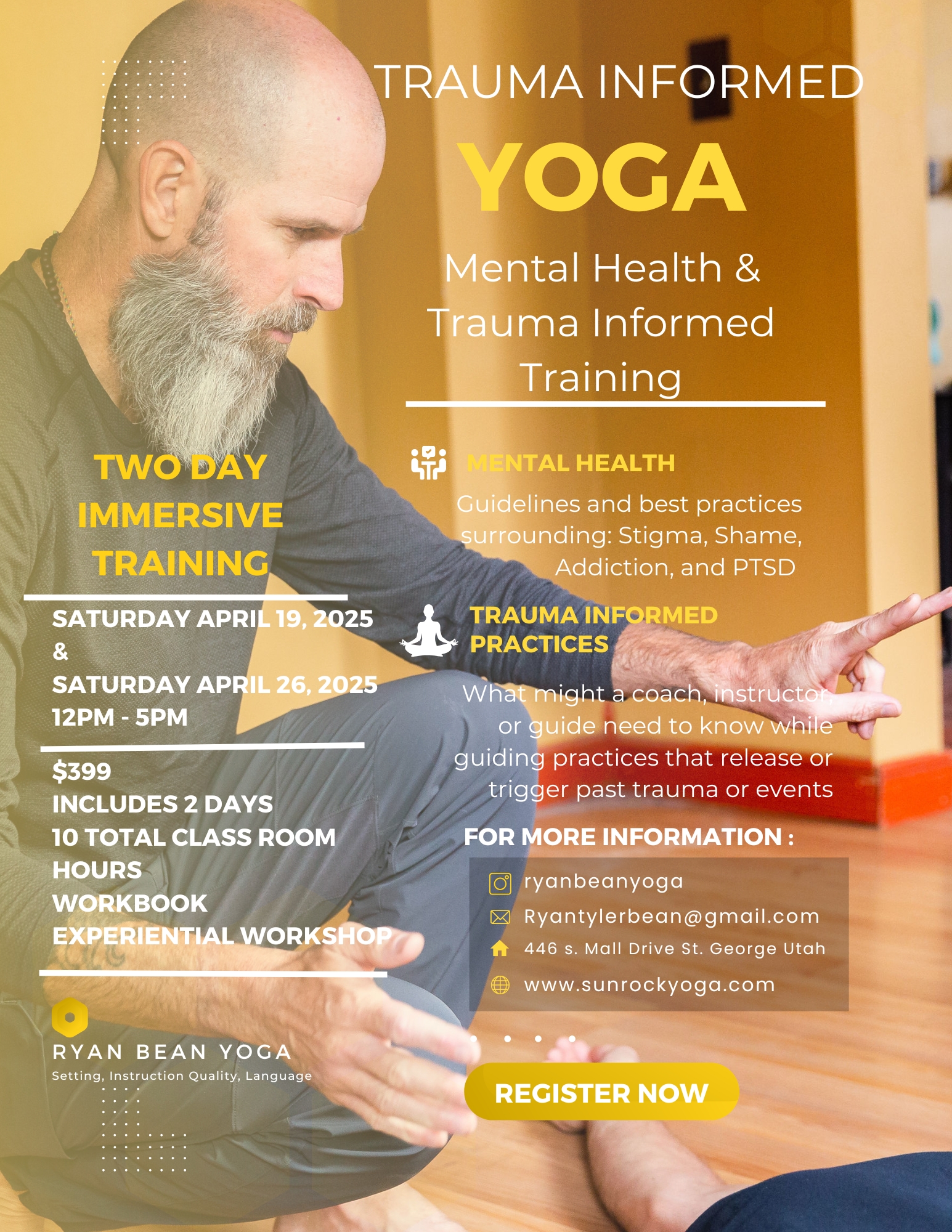 Trauma Informed Brain Injury Yoga Training PTSD